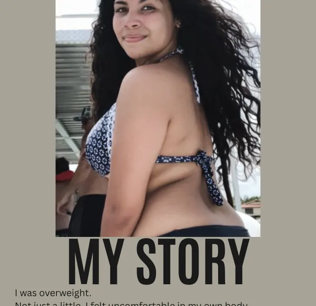Top of page 4 of From Soft to Sculpted: My Story, with a photo of Gabi before her weight loss.